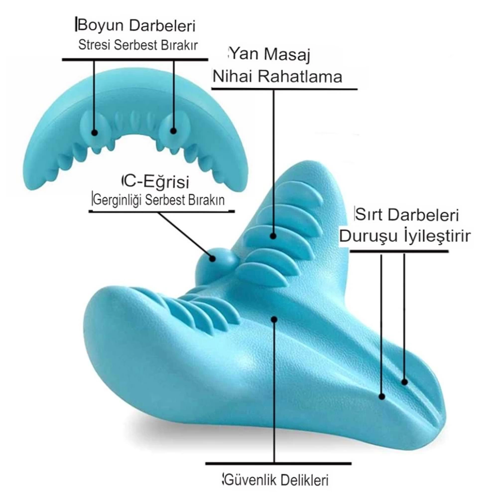 Epilons Ergonomik Boyun Masajı Yastığı – Servikal Traksiyon Destekli, Ağrı Giderici, Ortopedik Yapı Epilons Ergonomik Boyun Masajı Yastığı – Servikal Traksiyon Destekli, Ağrı Giderici, Ortopedik Yapı