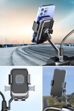 Epilons® Motor,motosiklet,bisiklet ,scooter İçin 360 Derece Dönebilen Dikiz Aynası Versiyonu Telefon Tutucu Aparat Epilons® Motor,motosiklet,bisiklet ,scooter İçin 360 Derece Dönebilen Dikiz Aynası Versiyonu Telefon Tutucu Aparat