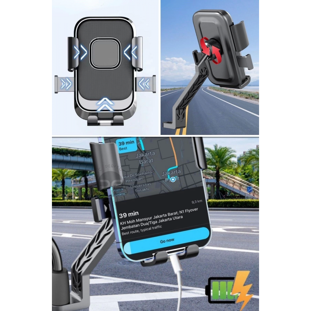 Epilons® Motor,motosiklet,bisiklet ,scooter İçin 360 Derece Dönebilen Dikiz Aynası Versiyonu Telefon Tutucu Aparat Epilons® Motor,motosiklet,bisiklet ,scooter İçin 360 Derece Dönebilen Dikiz Aynası Versiyonu Telefon Tutucu Aparat