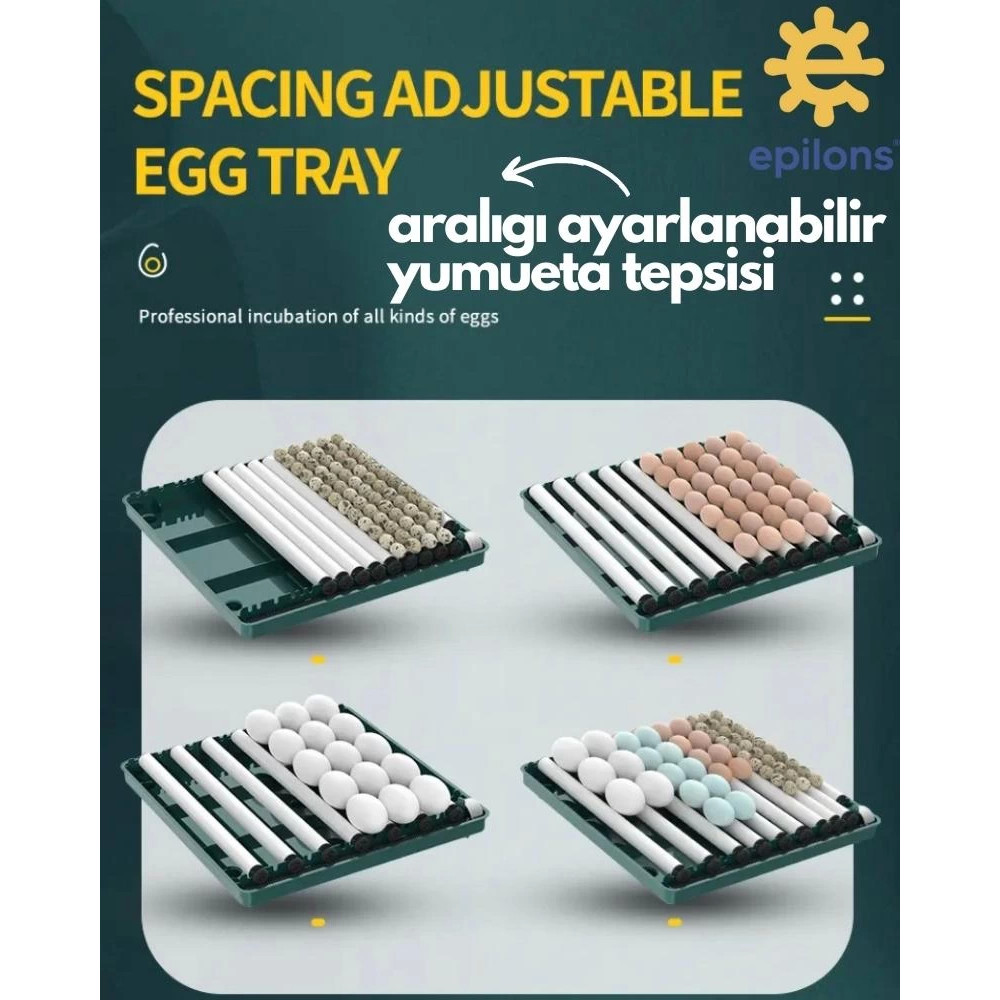 Epo-130my Kuluçka Makinesi | 130 Yumurtalık, Yedek Motorlu İncubator Epo-130my Kuluçka Makinesi | 130 Yumurtalık, Yedek Motorlu İncubator