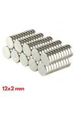 N35 12x2 Mm Neodyum Mıknatıs 100 Adet, Yuvarlak, Nikel Kaplamalı Kaliteli Ve Dayanıklı Ürün N35 12x2 Mm Neodyum Mıknatıs 100 Adet, Yuvarlak, Nikel Kaplamalı Kaliteli Ve Dayanıklı Ürün