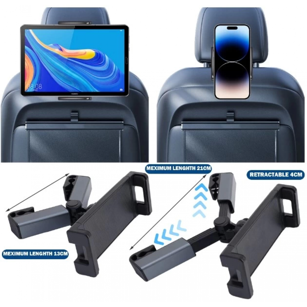 Pratik Koltuk Arkası Ayarlanabilir Tablet Telefon Tutucu Pratik Koltuk Arkası Ayarlanabilir Tablet Telefon Tutucu