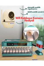 Kuluçka Makinesi Wifi Kamera Hediyeli 130 Lu Tam Otomatik Yedek Motorlu Kuluçka Makinesi Wifi Kamera Hediyeli 130 Lu Tam Otomatik Yedek Motorlu