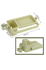 Musluğa Takılan Sünger Havlu Askılı Sabun Hazneli Mutfak Banyo Lavabo Düzenleyici Organizer Musluğa Takılan Sünger Havlu Askılı Sabun Hazneli Mutfak Banyo Lavabo Düzenleyici Organizer