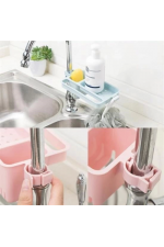 Musluğa Takılan Sünger Havlu Askılı Sabun Hazneli Mutfak Banyo Lavabo Düzenleyici Organizer Musluğa Takılan Sünger Havlu Askılı Sabun Hazneli Mutfak Banyo Lavabo Düzenleyici Organizer