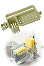 Musluğa Takılan Sünger Havlu Askılı Sabun Hazneli Mutfak Banyo Lavabo Düzenleyici Organizer Musluğa Takılan Sünger Havlu Askılı Sabun Hazneli Mutfak Banyo Lavabo Düzenleyici Organizer