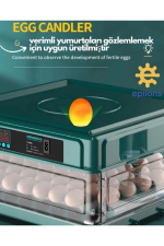 Otomatik Kuluçka Makinesi (130 Yumurta) Tavuk, Bıldırcın Güvercin Hindi Kaz , Wifi Kamera İle İzleme Otomatik Kuluçka Makinesi (130 Yumurta) Tavuk, Bıldırcın Güvercin Hindi Kaz , Wifi Kamera İle İzleme
