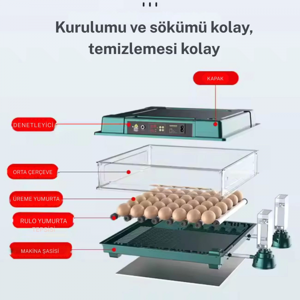 Slim Model 130’lu Gün Sayaçlı Tam Otomatik Kuluçka Makinesi – Yedek Motor + Su Kabı + Qr Videolu Kurulum Slim Model 130’lu Gün Sayaçlı Tam Otomatik Kuluçka Makinesi – Yedek Motor + Su Kabı + Qr Videolu Kurulum