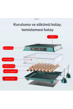 Slim Model 130’lu Gün Sayaçlı Tam Otomatik Kuluçka Makinesi – Yedek Motor + Su Kabı + Qr Videolu Kurulum Slim Model 130’lu Gün Sayaçlı Tam Otomatik Kuluçka Makinesi – Yedek Motor + Su Kabı + Qr Videolu Kurulum