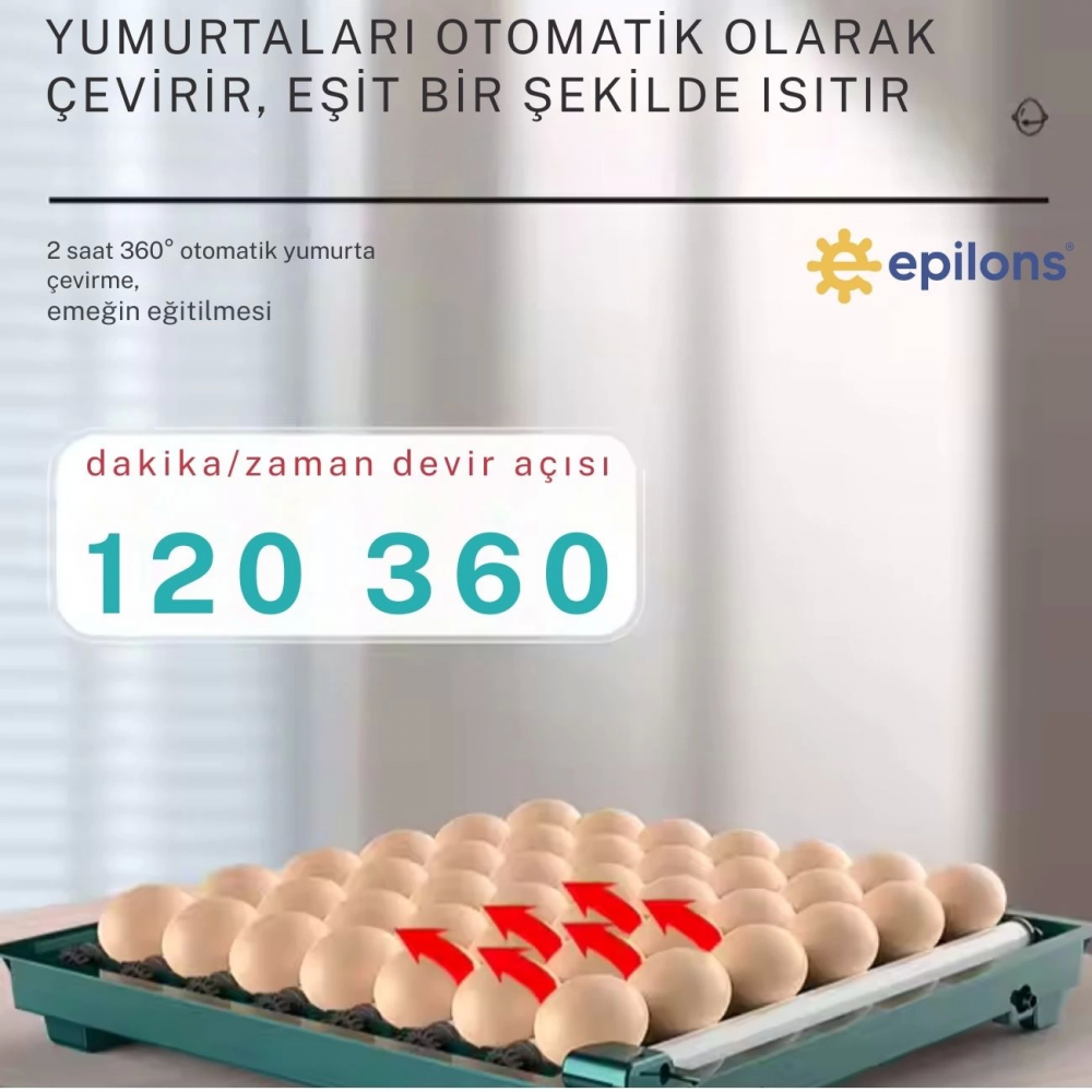 Slim Model 130’lu Gün Sayaçlı Tam Otomatik Kuluçka Makinesi – Yedek Motor + Su Kabı + Qr Videolu Kurulum Slim Model 130’lu Gün Sayaçlı Tam Otomatik Kuluçka Makinesi – Yedek Motor + Su Kabı + Qr Videolu Kurulum