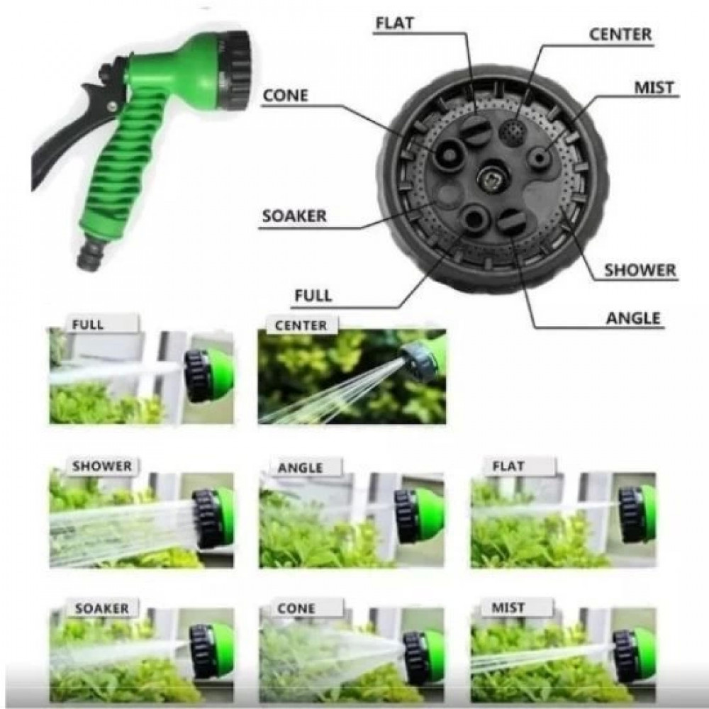 Uzayan Hortum Tabancalı 15 Metre Magic House | Bahçe Sulama İçin Expandable Hose Uzayan Hortum Tabancalı 15 Metre Magic House | Bahçe Sulama İçin Expandable Hose