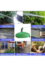 Uzayan Hortum Tabancalı 15 Metre Magic House | Bahçe Sulama İçin Expandable Hose Uzayan Hortum Tabancalı 15 Metre Magic House | Bahçe Sulama İçin Expandable Hose